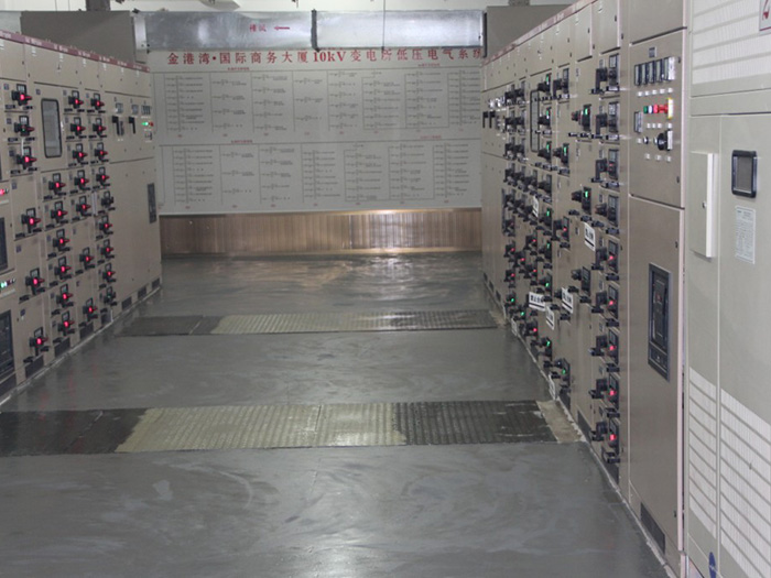 連云港金港灣國際商務大廈配電室環氧地坪工程